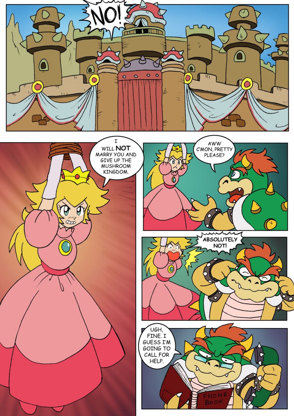 Darkyamatoman Peach S Tail Of Escape Super Mario Brothers Porn Comics